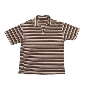 Bartack Terry Striped Skater Men's Polo Shirt